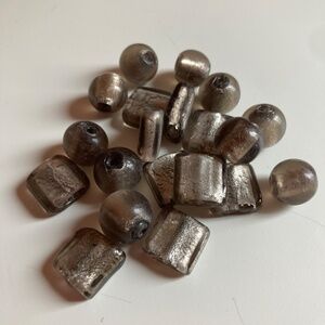 Bundle of genuine Murano glass beads from Italy